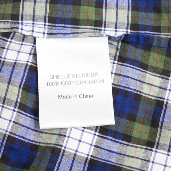 Tory Burch Tartan Plaid Button Down Ruffle Shirt - Size 12 - Picture 9 of 13